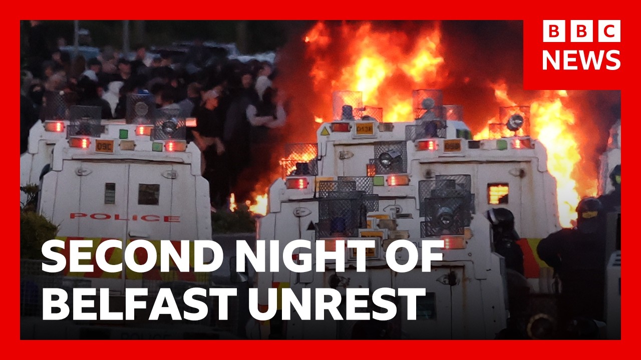 Second night of unrest after Belfast knife attack | BBC News