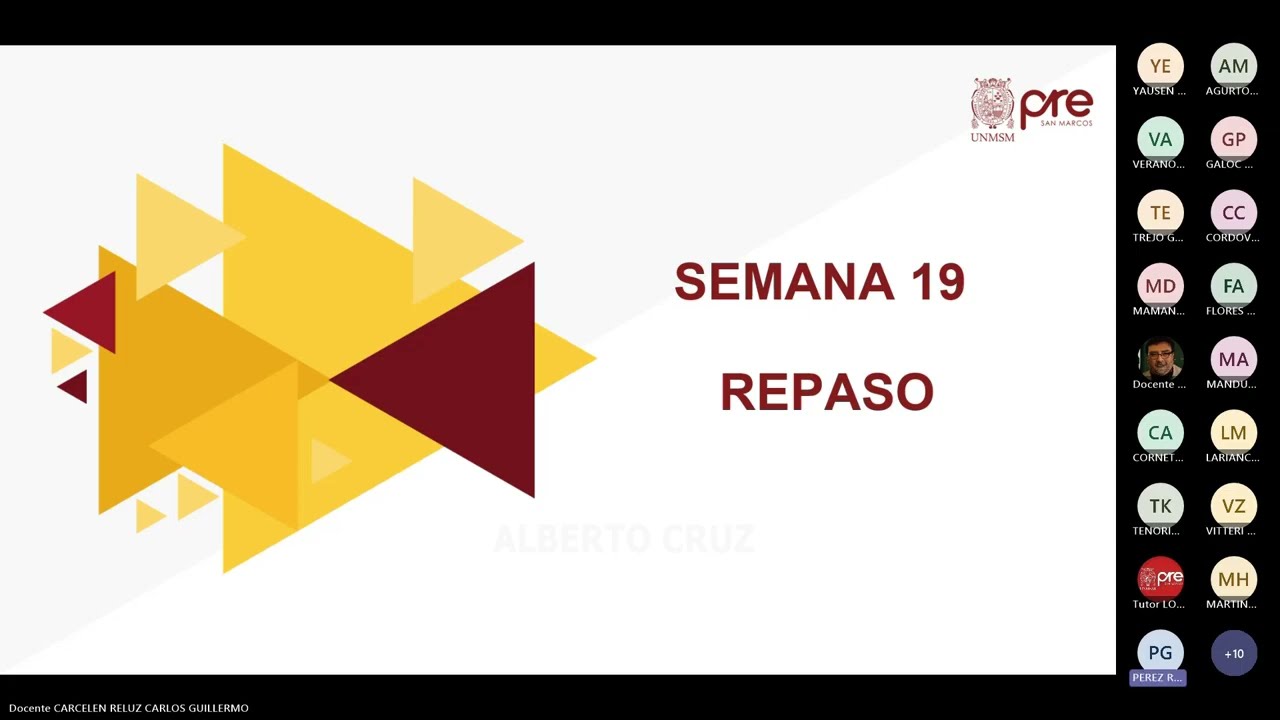 Historia - Semana 19 Repaso - Pre San Marcos Ciclo 2025-I (Nuevo Ciclo)