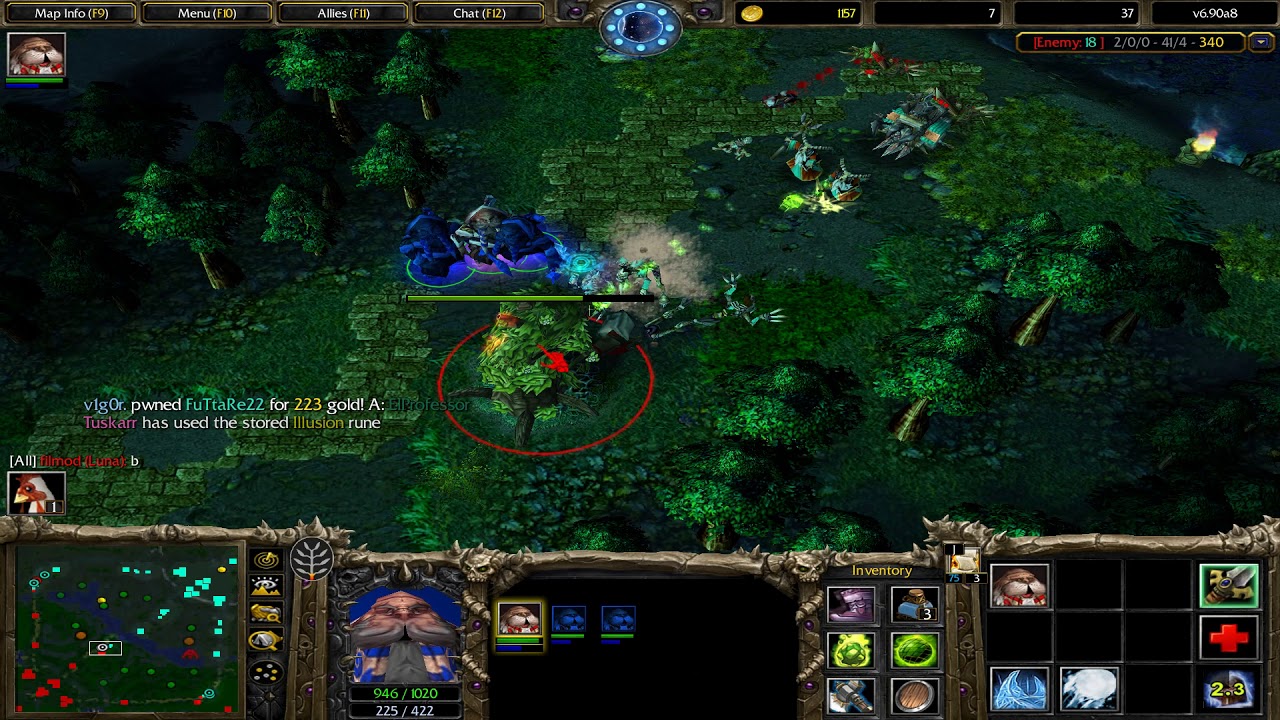 Dota 1 - Tuskar vs Sf mid - 11 min GG