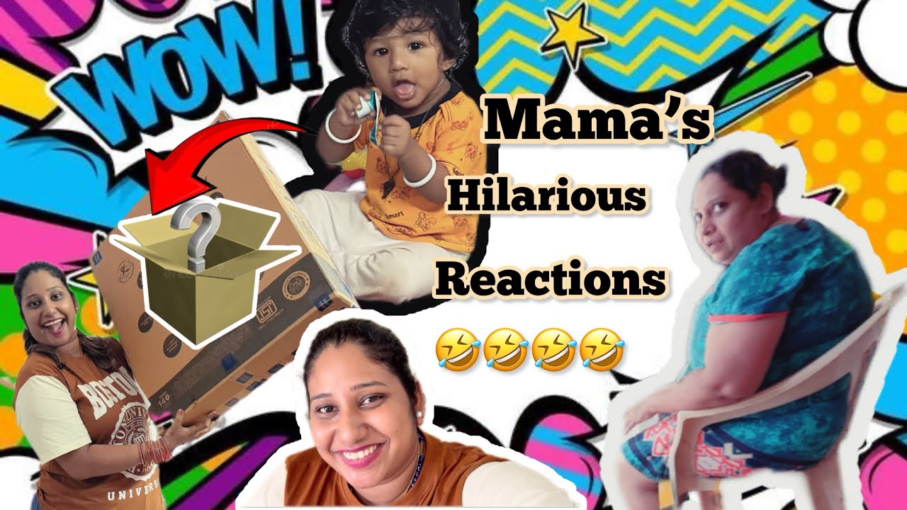 Unboxing Fun with Mama’s Epic Reactions! 😂📦✨ #konkanivlogs #goanvlogger 