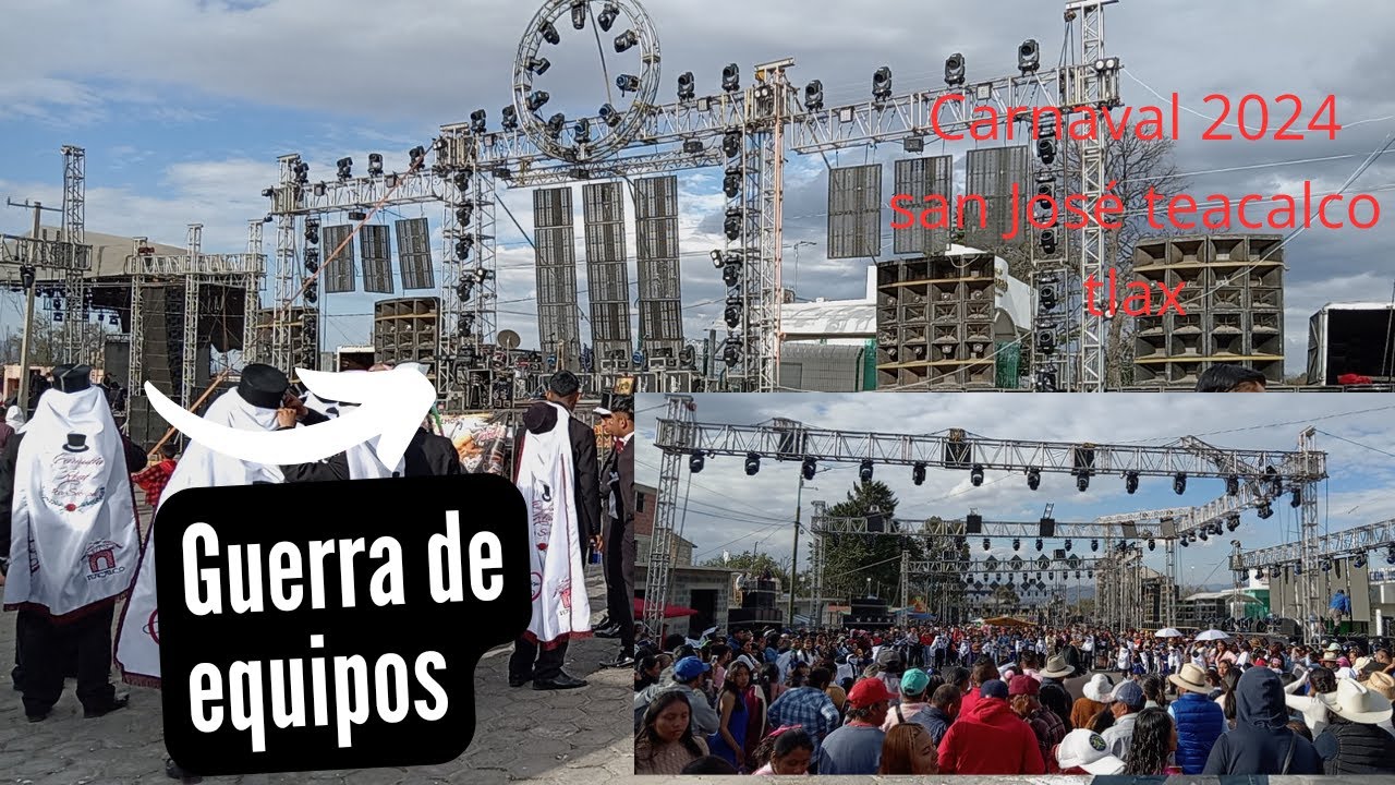 🚩💥GUERRA  DE PRODUCCIÓNES CARNAVAL TEACALCO TLAXCALA ESPECTACULAR EVENTO ASI LO DISFRUTÉ 👽👽🚩💯