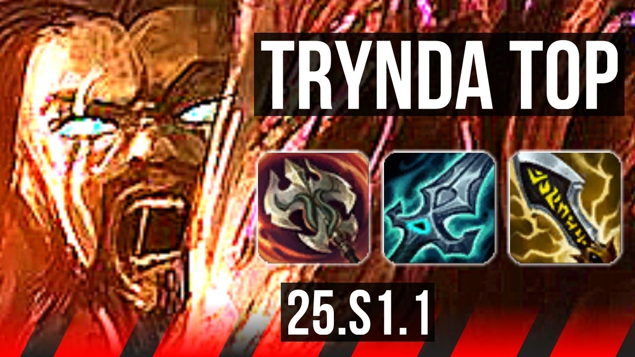 TRYNDAMERE vs DARIUS (TOP) | 9 solo kills, 800+ games, Godlike | NA Master | 25.S1.1