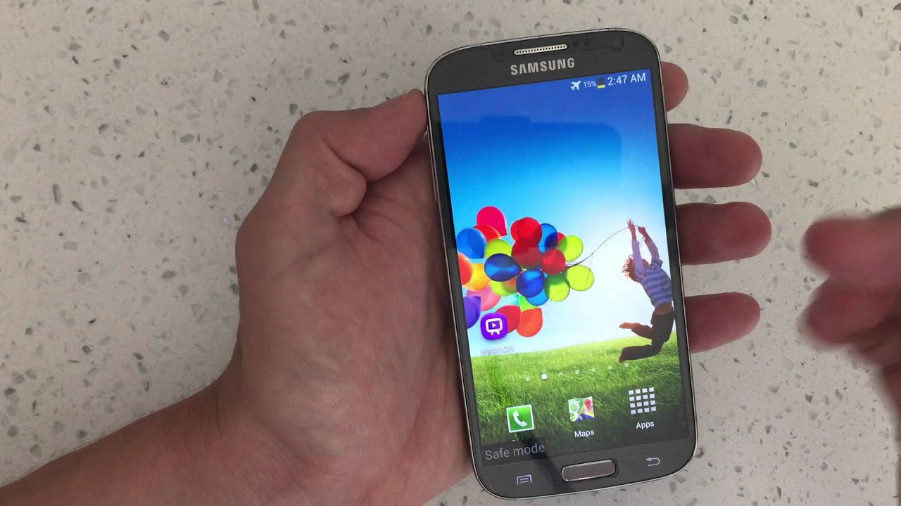 Galaxy S4: Как войти/выйти из безопасного режима