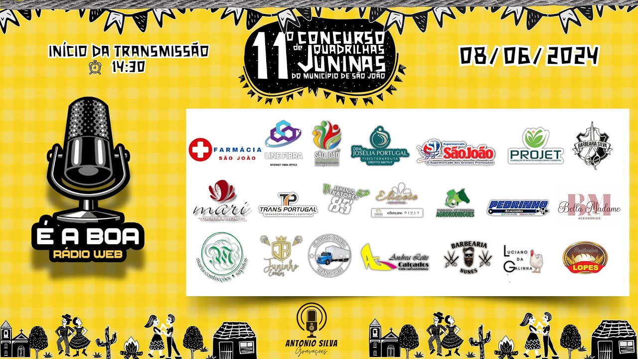 11 CONCURSO DE QUADRILHA JUNINA DO MUNICIPIO DE SÃO JOÃO
