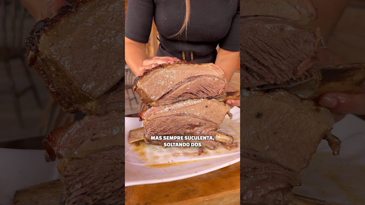 Essa &eacute; a receita perfeita da uma COSTELA ASSADA na churrasqueira com papel alum&iacute;nio! 🔥