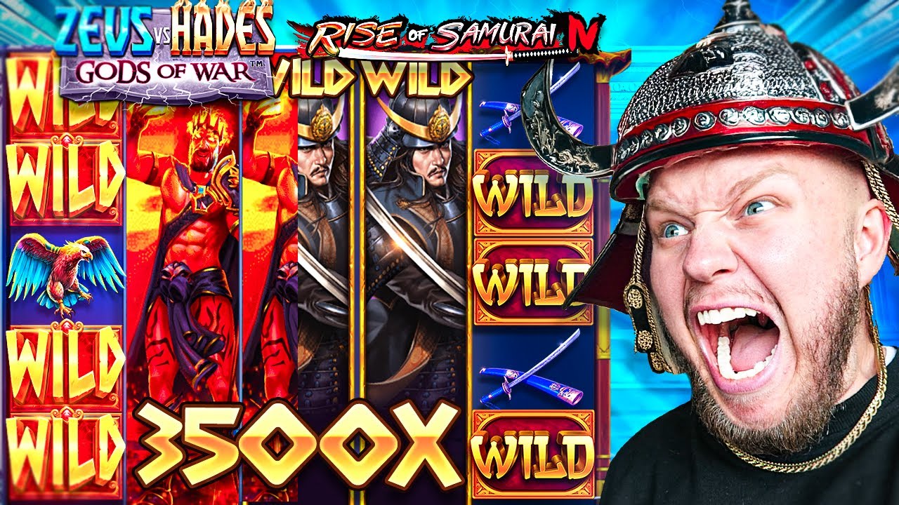 ZEUS VS HADES VS RISE OF SAMURAI! (Big Slot Win!?)