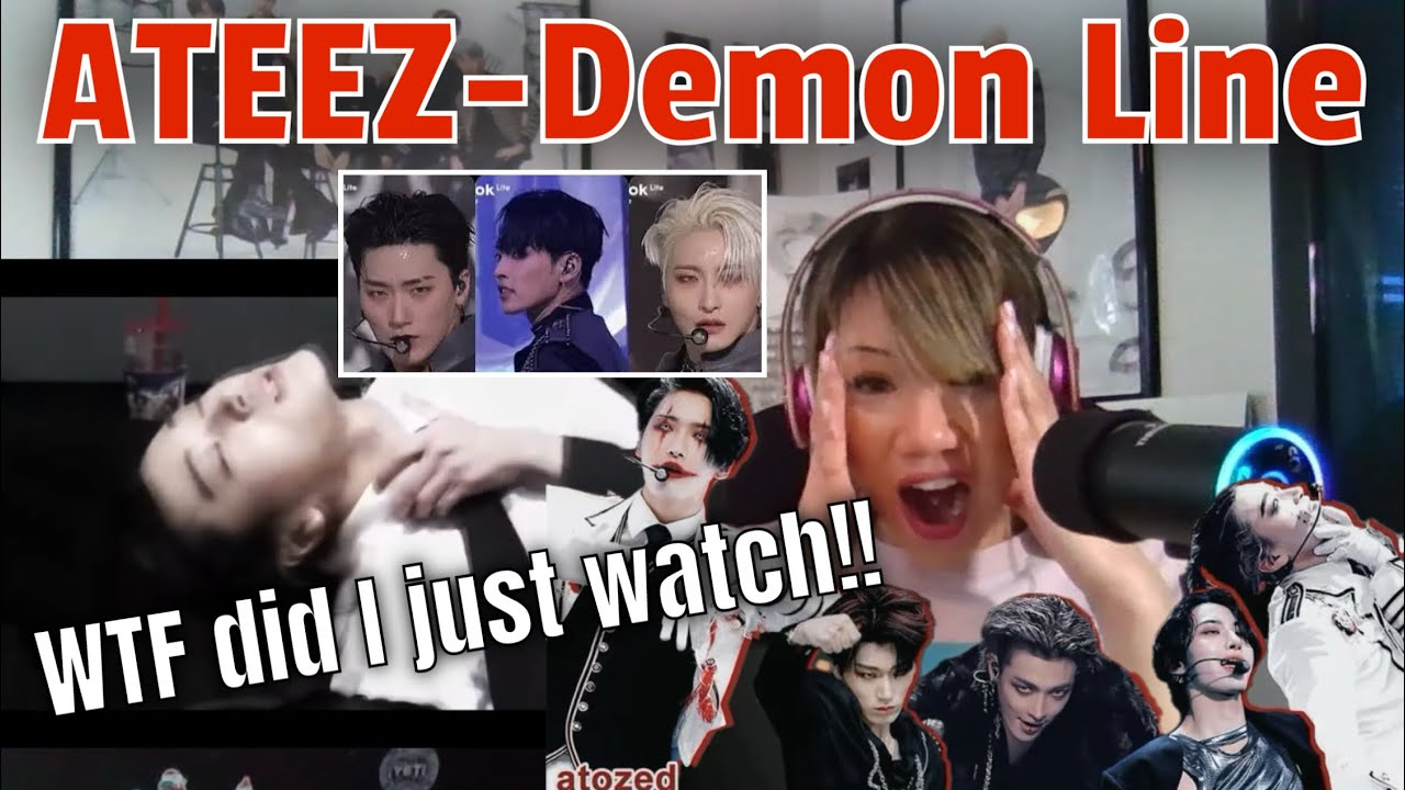 Losing my mind! ATEEZ Demon Line Reaction and ATEEZ - WONDERLAND Halloween Special Stage Performance
