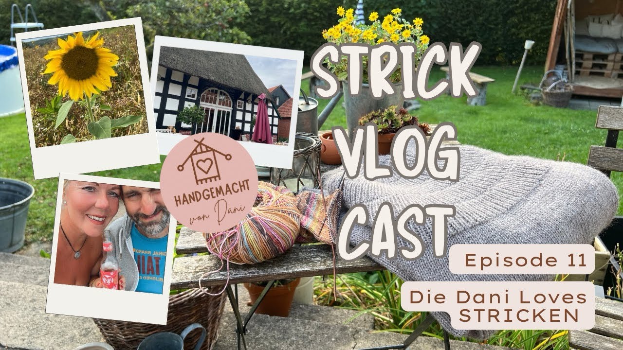 StrickVlogCast Episode 11 | #strickpodcast | Fertiges Projekt im Urlaub | Novice Cardigan | campen☀️