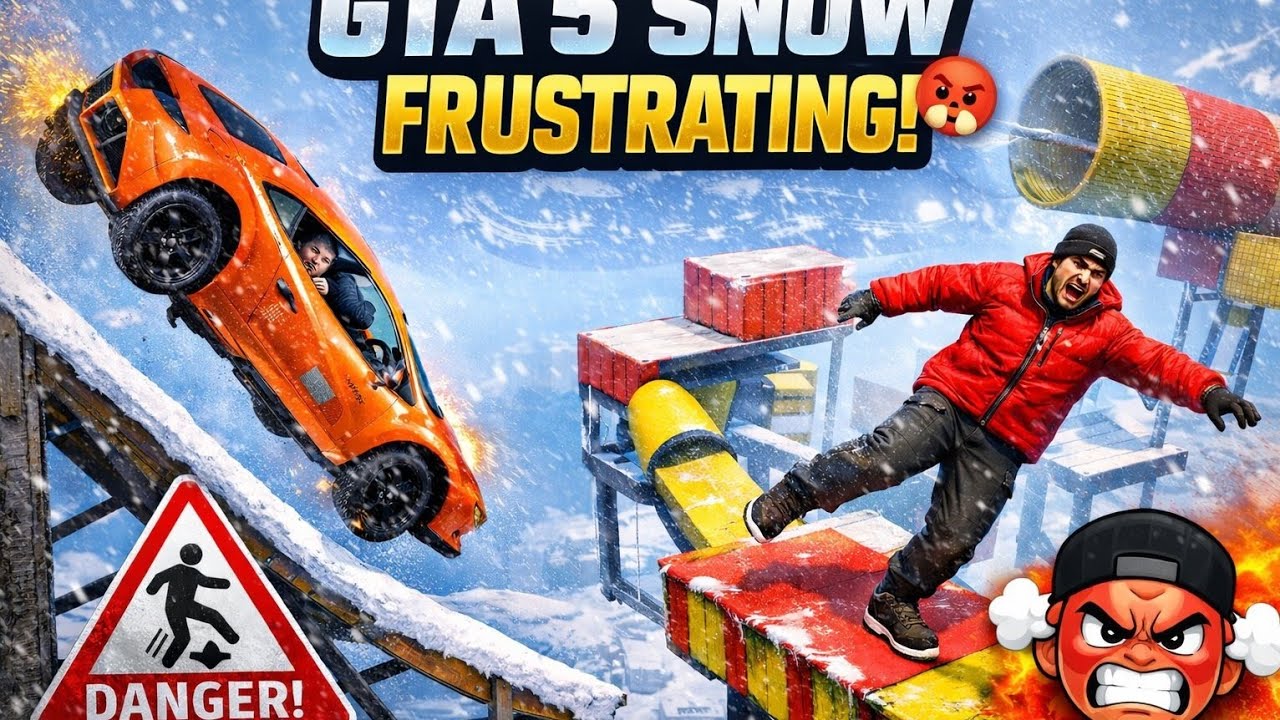 GTA 5 Snow = 0 Grip, 100% Frustration | WINTER SPECIAL | RNG VANSH #gta5