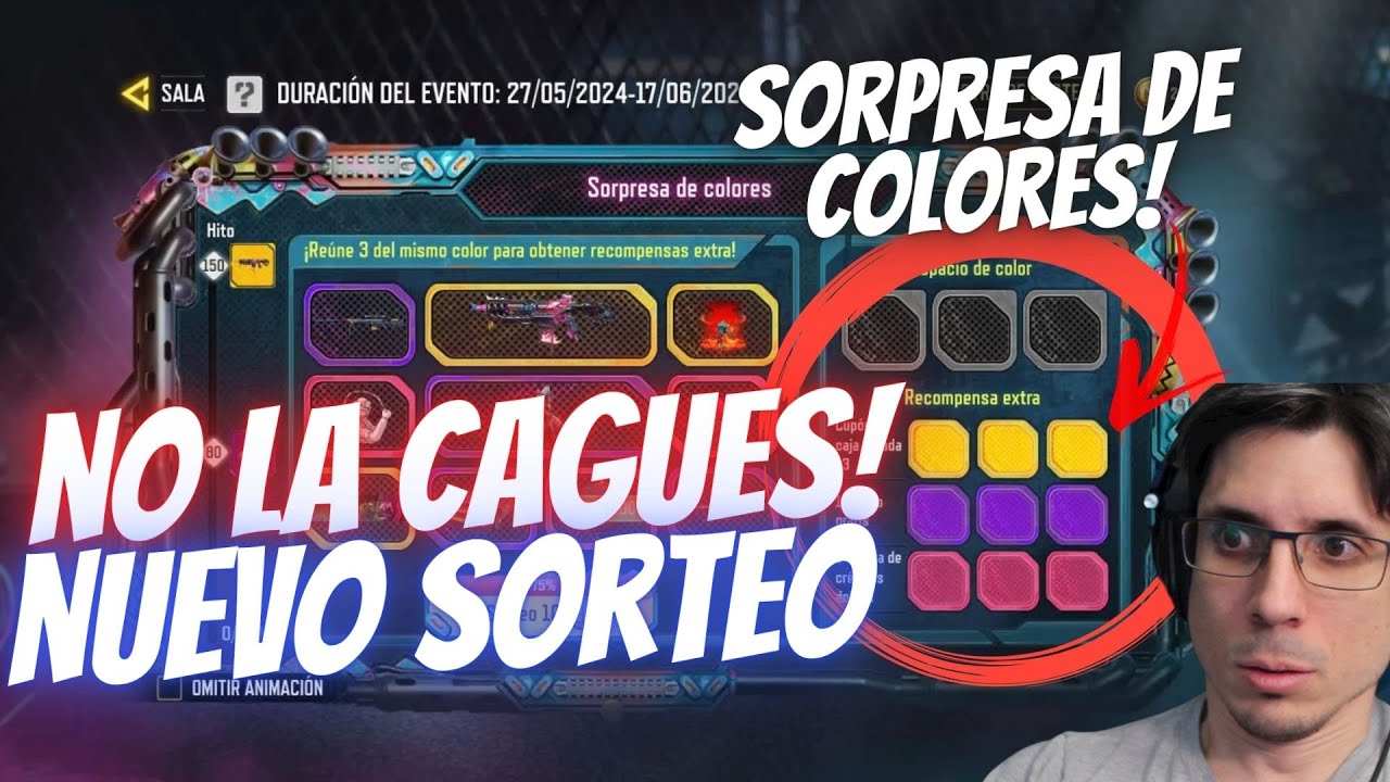 NO LA CAGUES! NUEVO SORTEO SORPRESA DE COLORES POR ARMA LEGENDARIA | COD Mobile