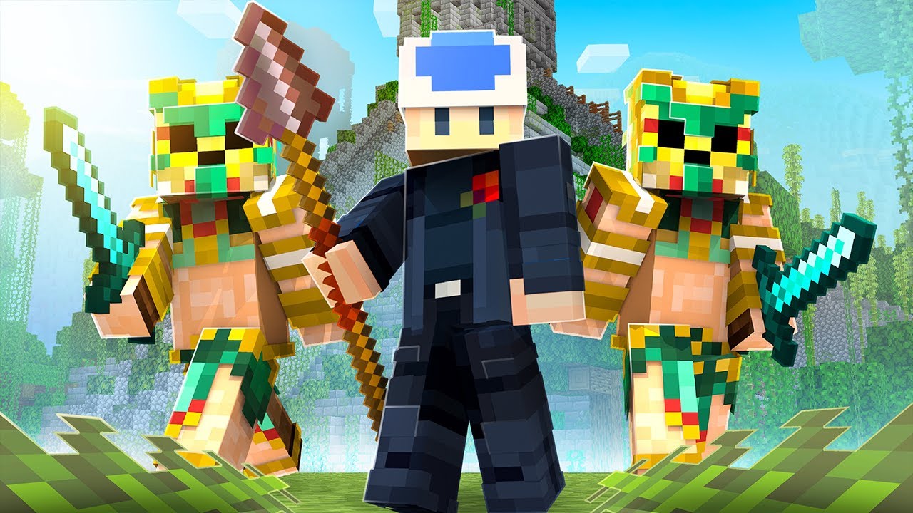 100 Players Simulate Ancient Minecraft Hunger Games...
