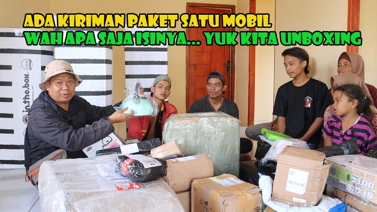 WOW... Ada Kiriman Paket Satu Mobil Untuk Keluarga Kholil.. Wah Apa Saja Isinya..? Yuk Kita Unboxing