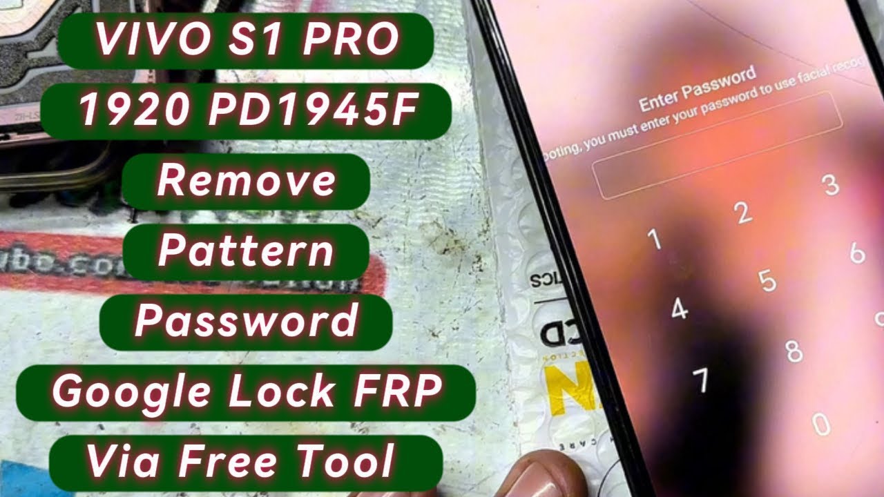 VIVO S1 PRO 1920 PD1945F Remove Pattern I Password I Google Lock FRP Via Free Tool 100% Work 