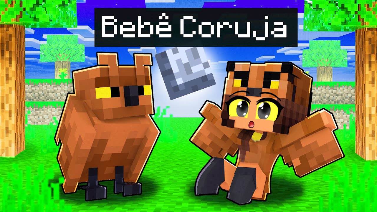 NASCI como BEBÊ CORUJA no Minecraft ◂Miika▸