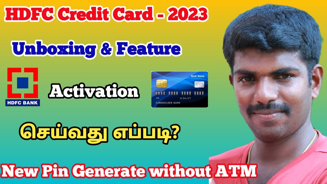 HDFC Freedom  Credit Card Unboxing, Features, Activation | How To Generate Pin Number Online tamil