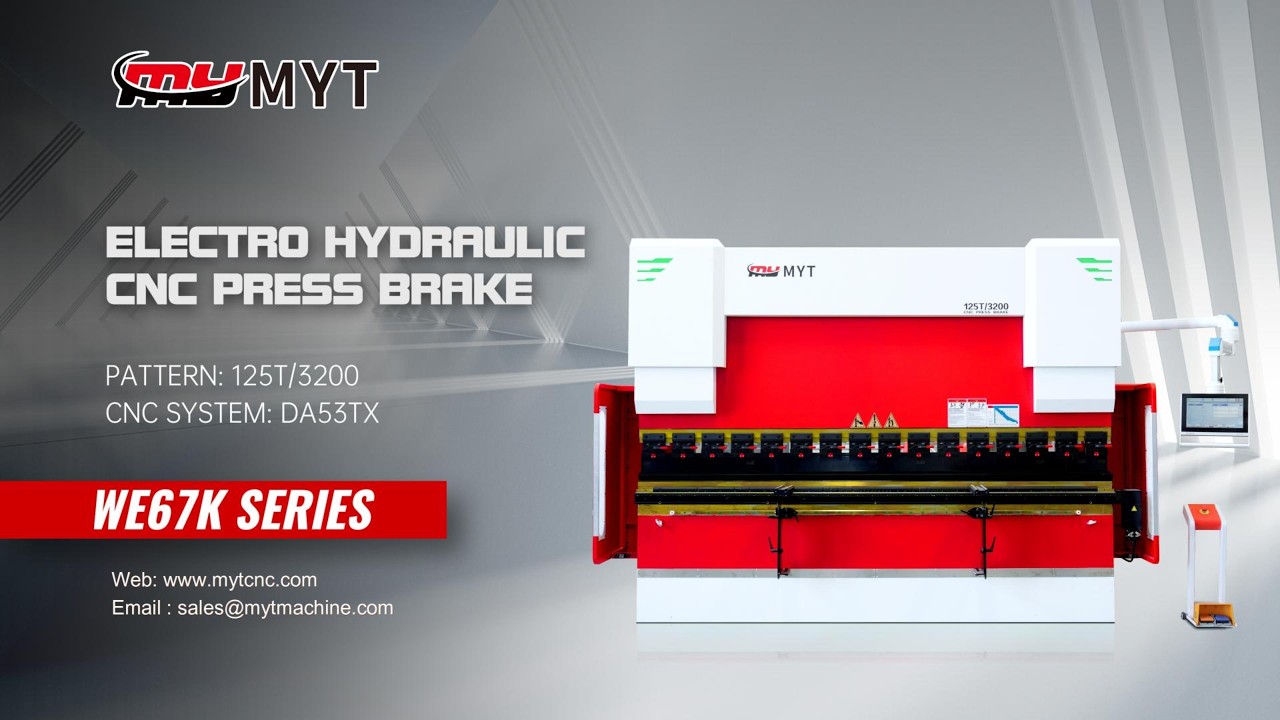 MYT® WE67K-125T3200 CNC Sheet Metal Press Brake DA53TX 4+1 axis
