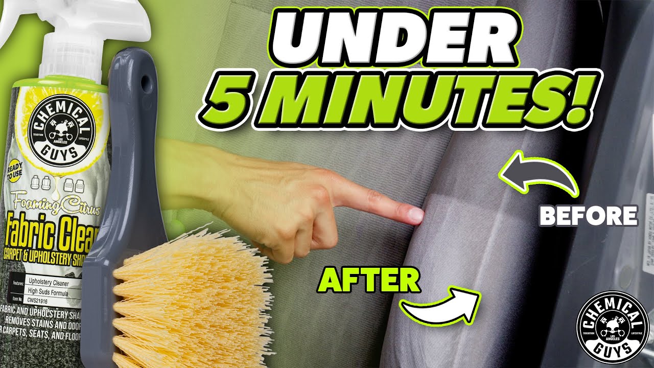 Clean Cloth and Fabric Car Seats In Less Than 5 Minutes! - DIY Easy Detail
