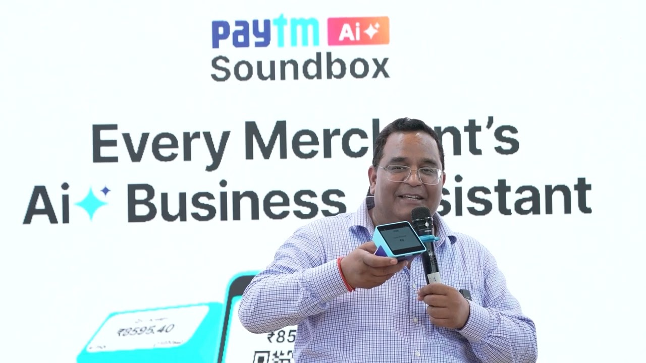 Vijay Shekhar Sharma Unveils India&rsquo;s First AI Soundbox for Payments At GFF | By Paytm | #PaytmKaro