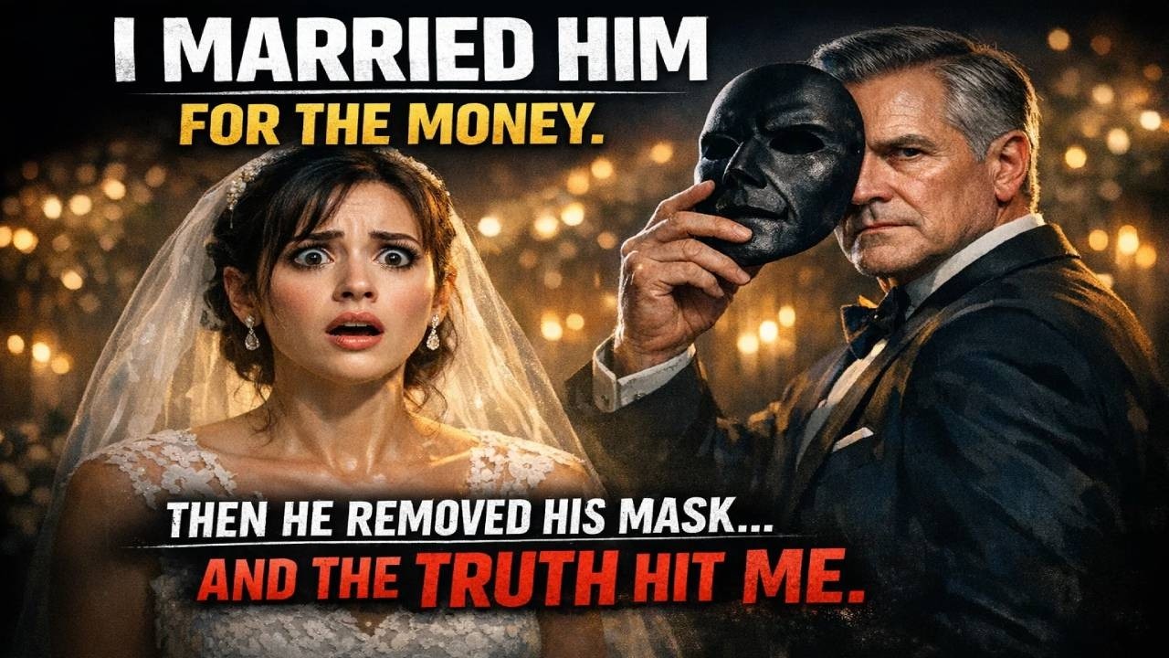 When the old man I had to marry for money took off his mask, I understood everything