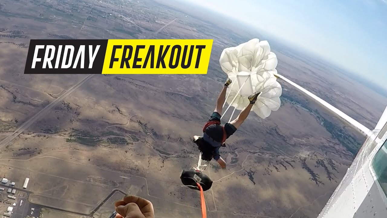 Friday Freakout: Skydive Student Ripped From Plane By Premature Reserve Parachute Opening!