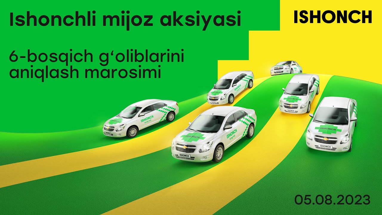 ishonchli mijoz aksiyasi 6-bosqich g'oliblarini aniqlash marosimi. Jonli efir