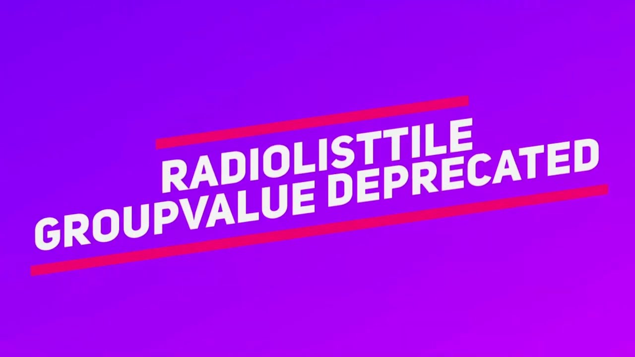 Flutter Fix ⚡ RadioListTile groupValue Deprecated