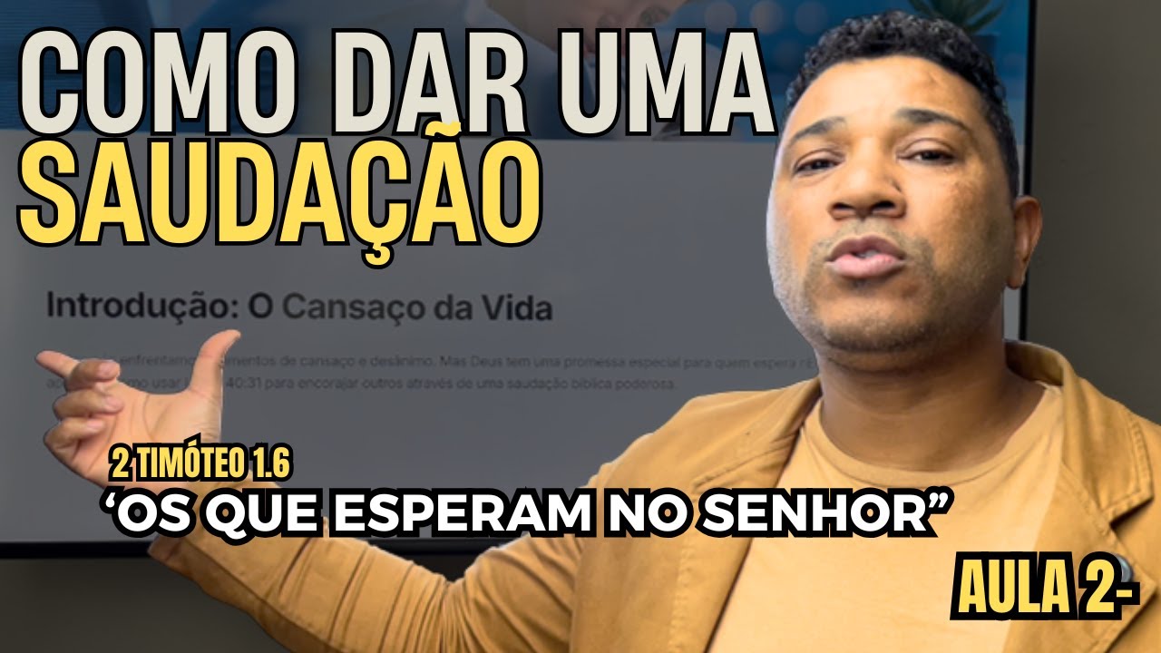 Como dar uma sauda&ccedil;&atilde;o em ISAIAS 40.31?