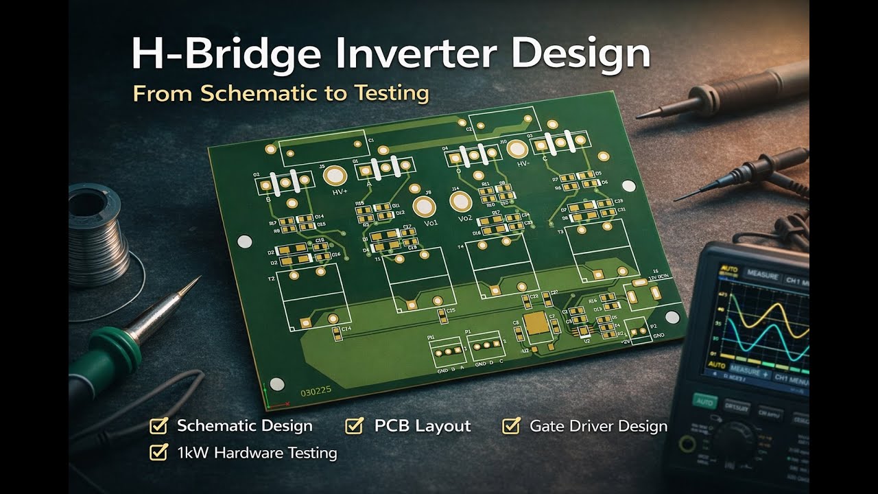 H Bridge Inverter Design - Part1- From Schematic to PCB
