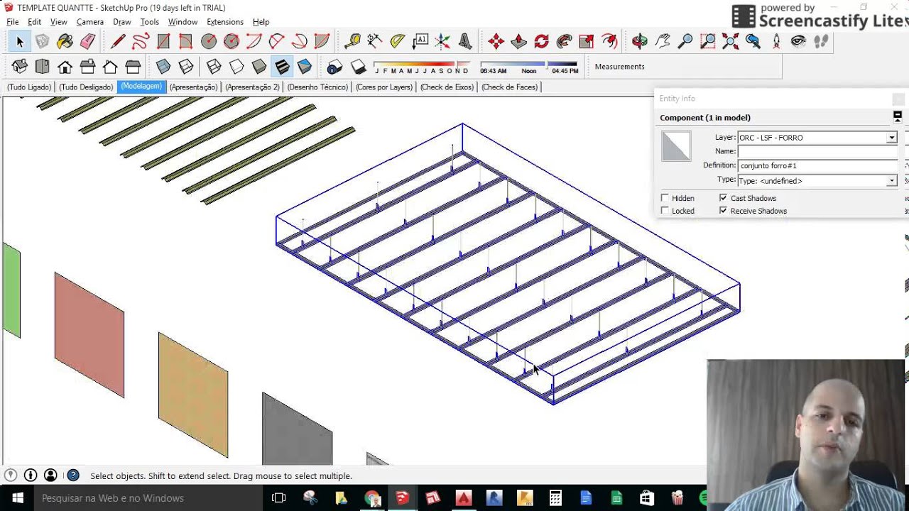 VIDEO AULA 01 - USANDO O SKETCHUP PARA MODELAR ESTRUTURAS LSF