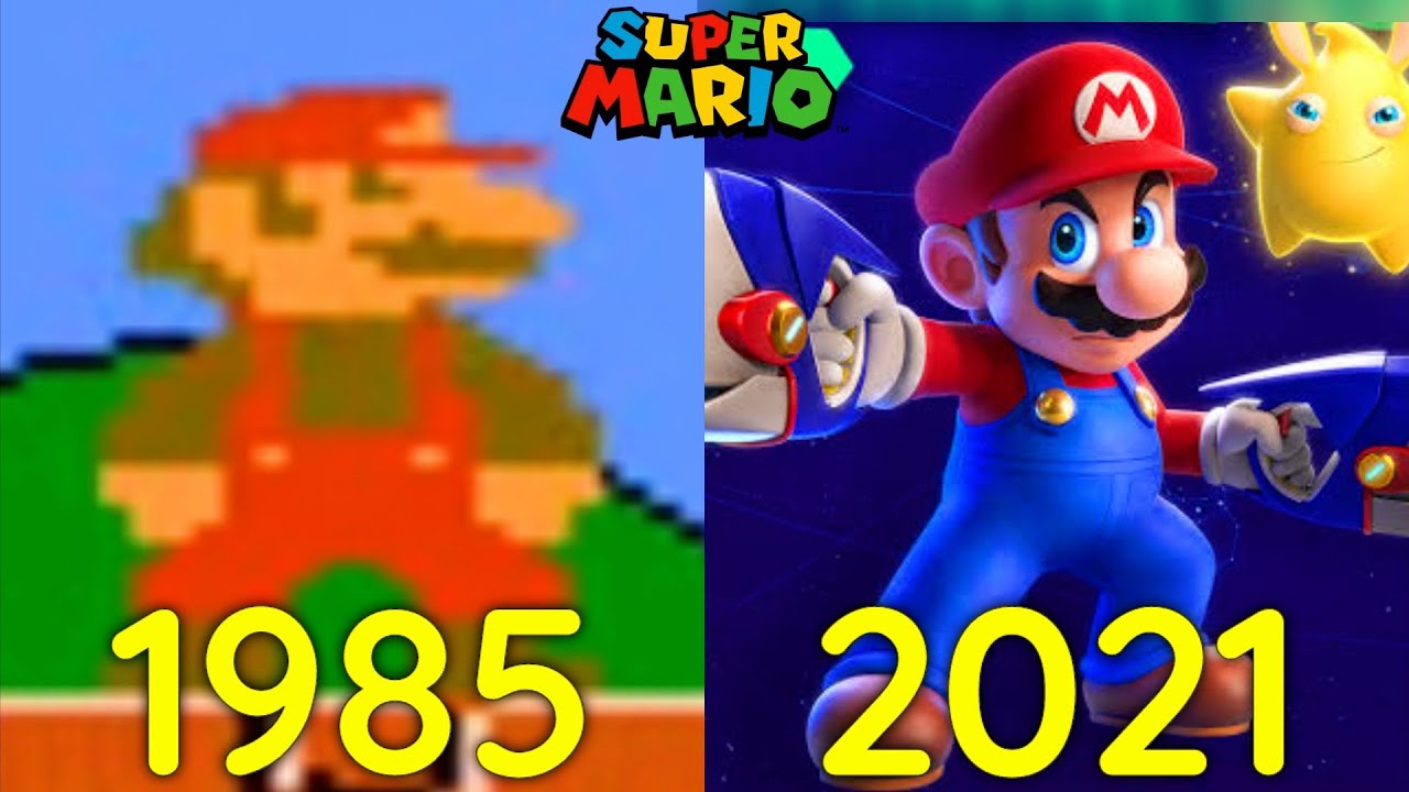 Evolution of Super Mario Games 1985-2021