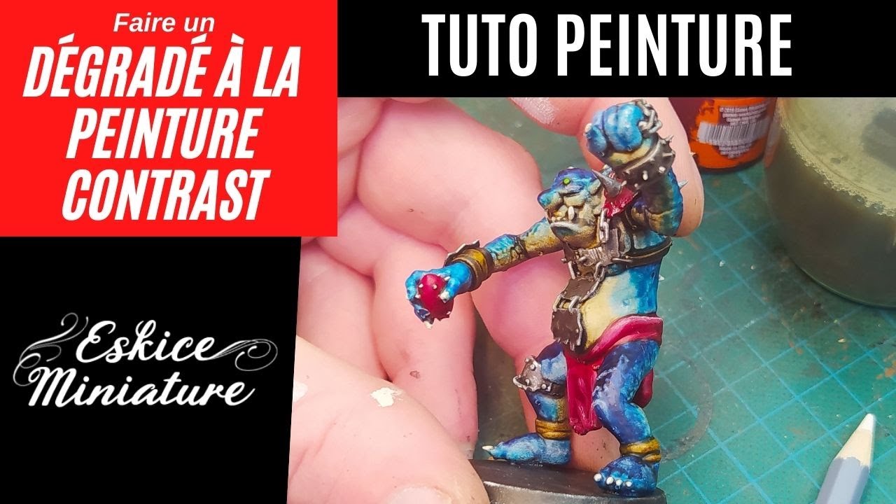 Faire un dégradé à la peinture contrast - Tuto peinture