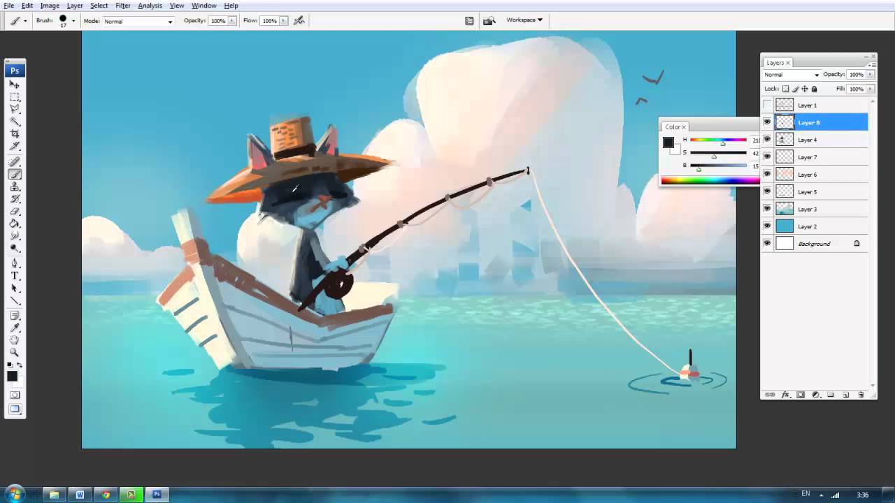 Speed Painting in Photoshop 
