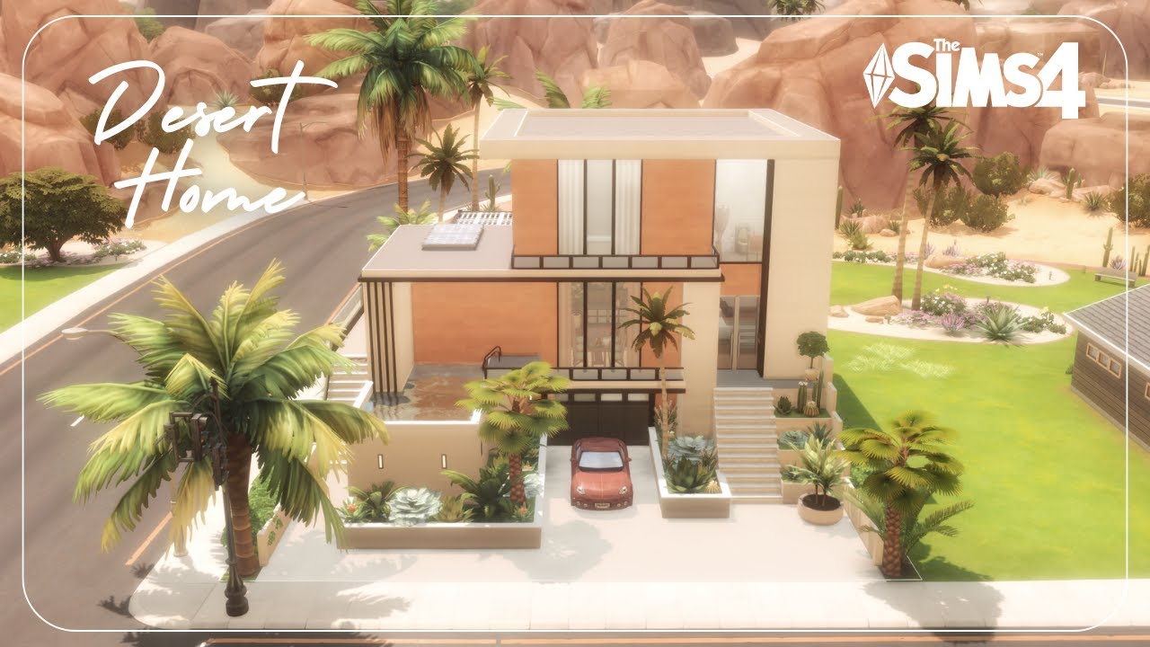 Desert Home - The Sims 4 | Oasis Springs 🧡 | Stop Motion Build |No CC