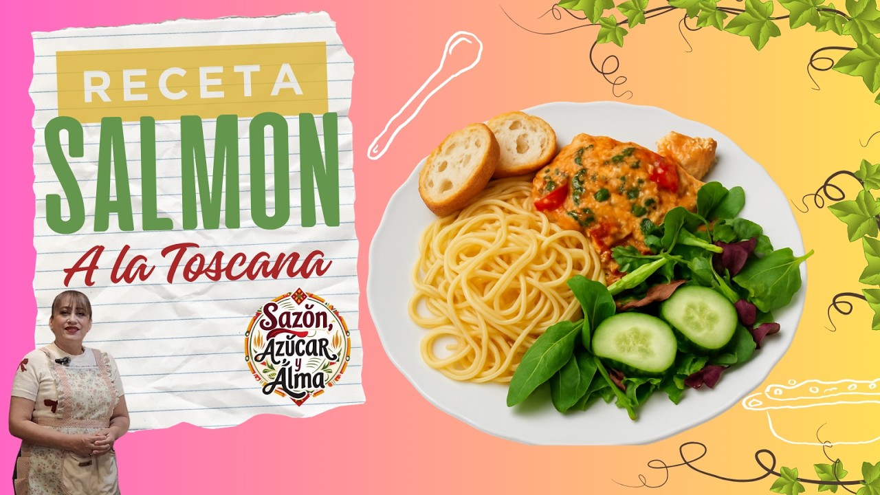 Salmón a la Toscana Cremoso 😍🐟 | Comida Elegante Fácil en Casa