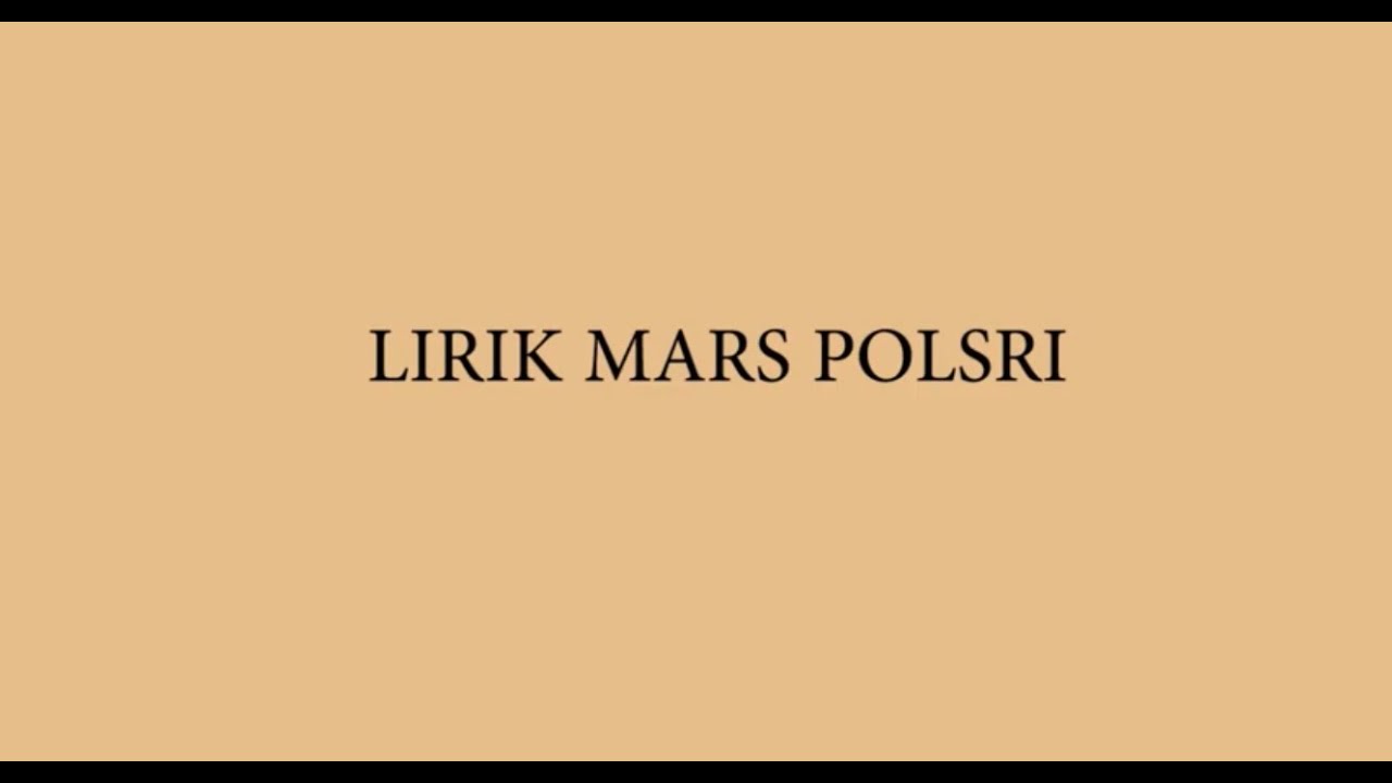 Mars Polsri 2022 - Lyrics