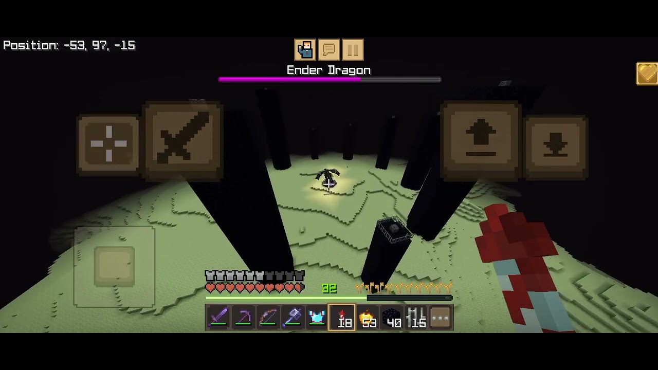 Minecraft | I Killind the ender Dragon with Mace very deadly But I am new in Elytra Mace #minecraft