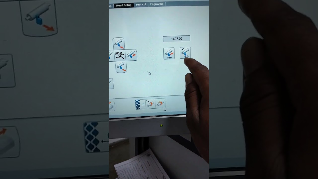 how to start engraved machine hell k500 machine @