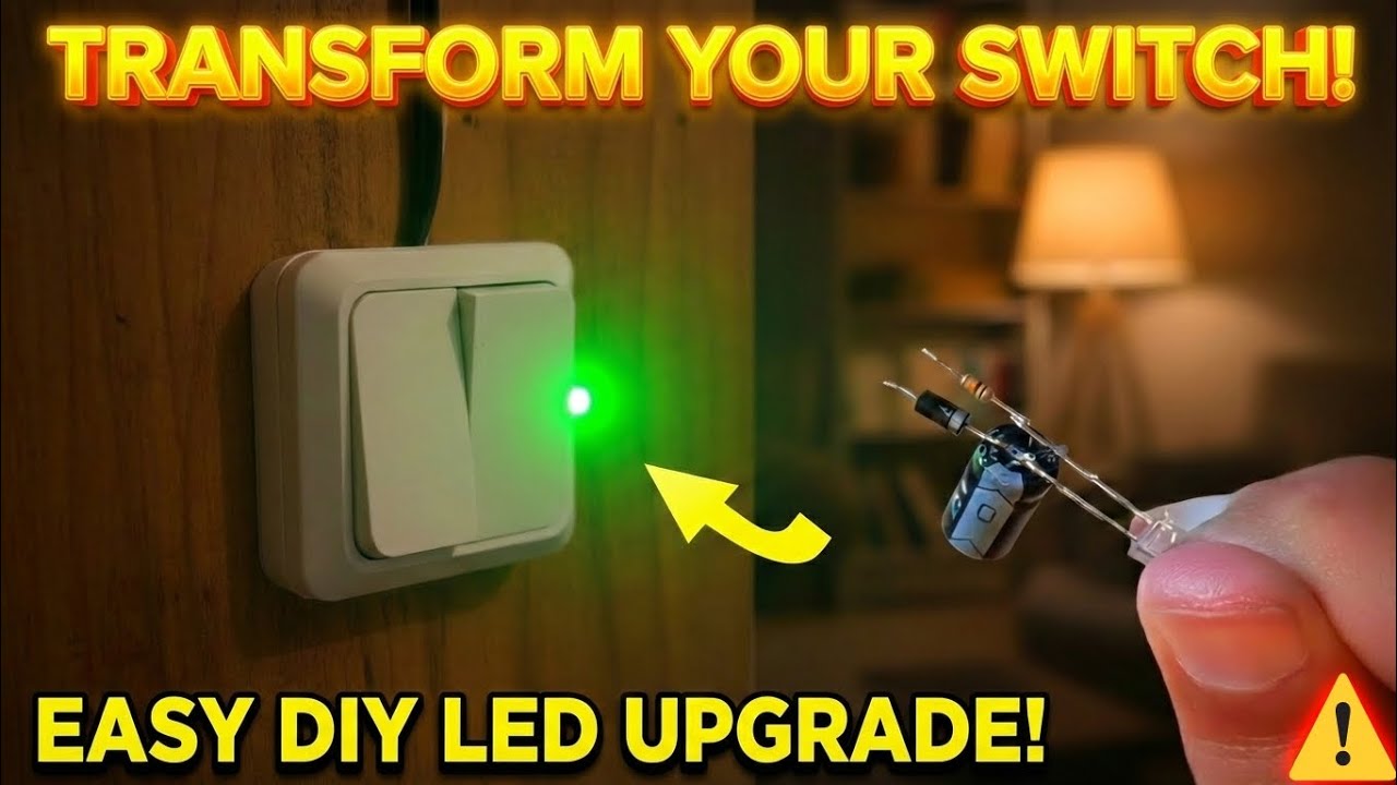 How to Add an LED Indicator to Any Light Switch | Easy DIY Upgrade #diy #experiment #usatech #howto 