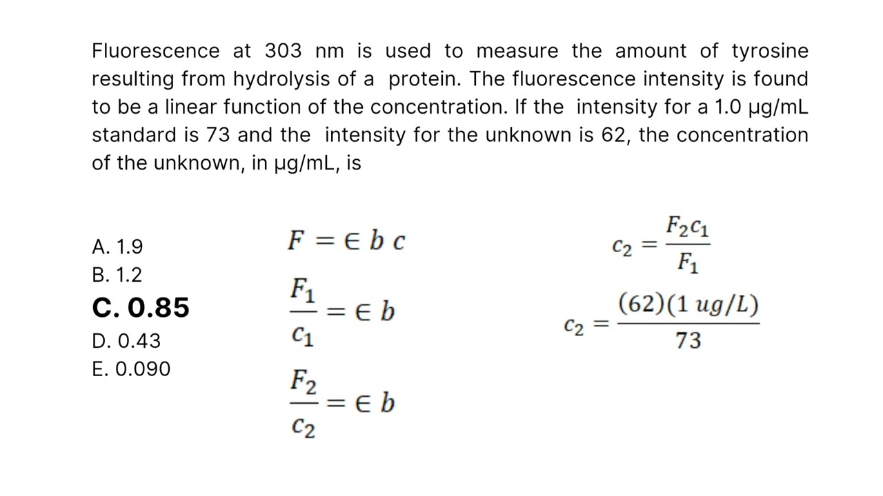Chemistry Board Exam Reviewer | Analytical Chemistry | Multiple Choice Questions