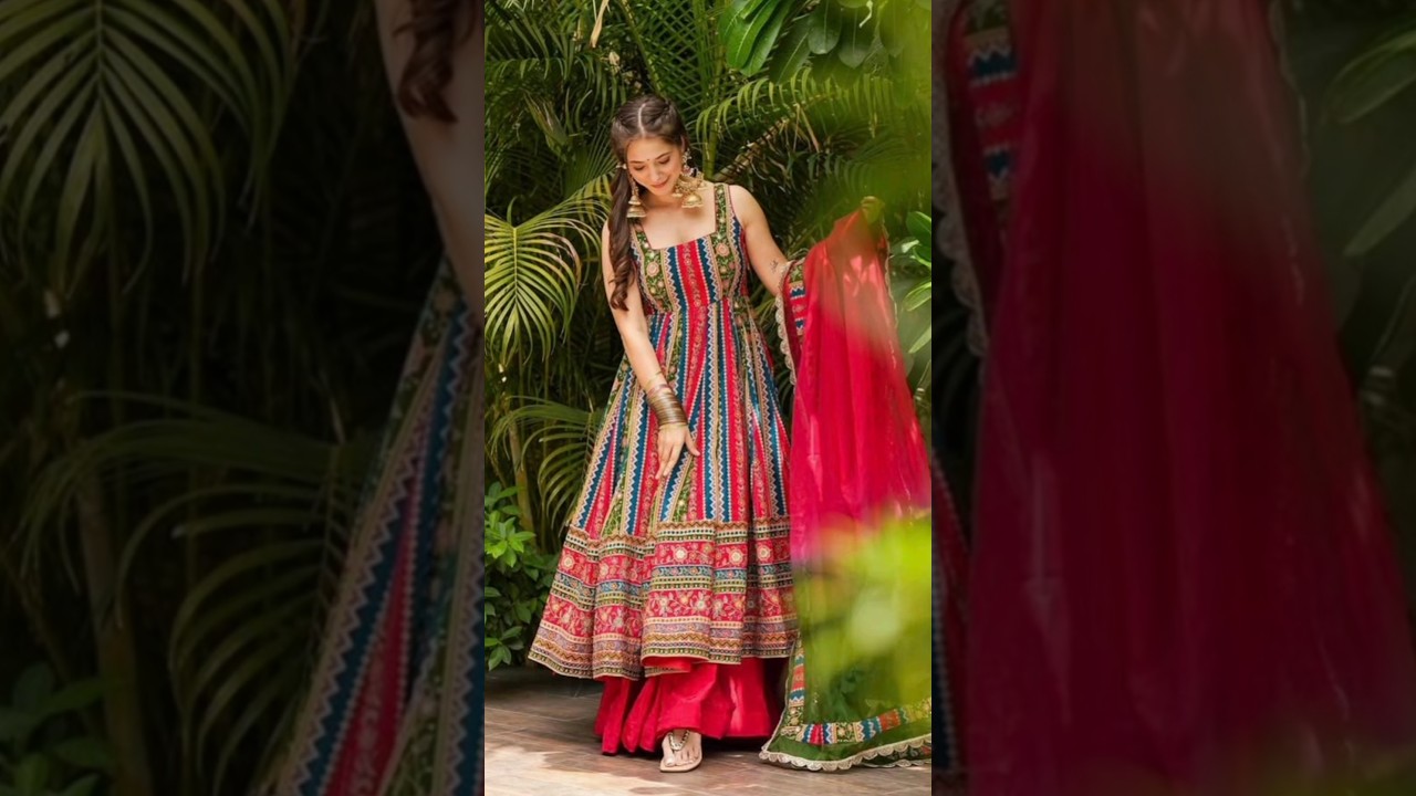 Elegant Ethnic Look 💖🪞🤌🏻 Jhumka, Bangles & Dupatta Style #Shorts#ytshorts #fashion #cozystyle #yt