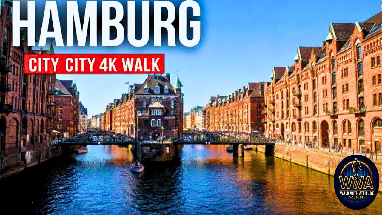 Hamburg Germany 🇩🇪 City Tour | Sunny Day ☀️ in Germany | Hamburg 4K Walking Tour | 4K HDR | 2025 