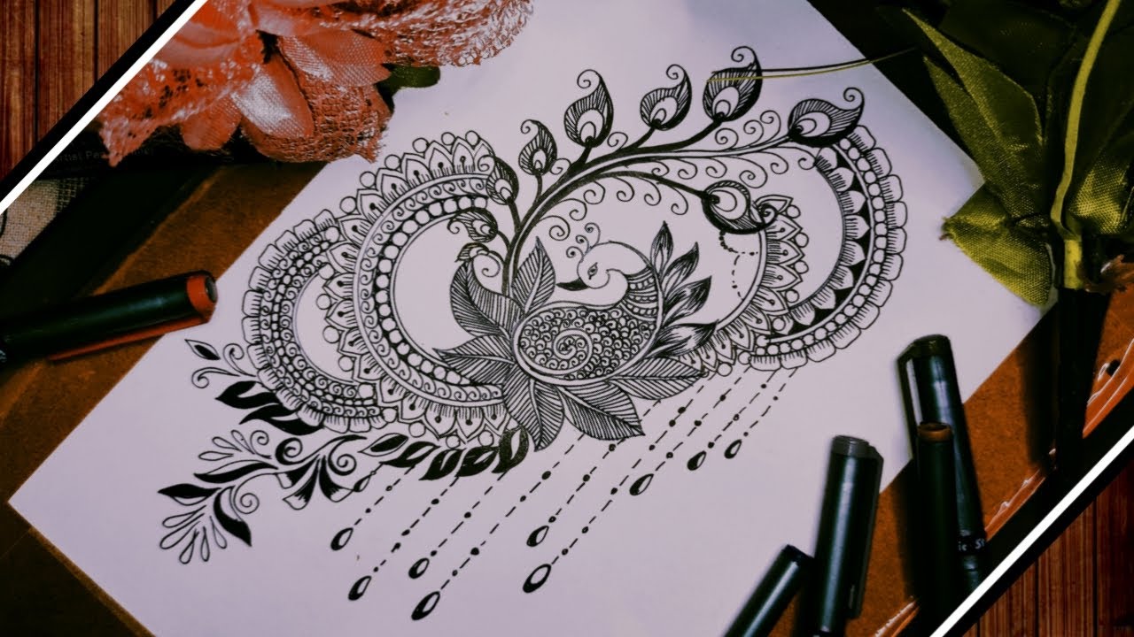 Peacock Mandala Drawing / Mandala Art / How to Draw Mandala Art / Painting