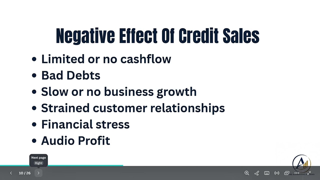 How Credit Sales Are Quietly Killing Your Business (And How to Fix It) @TheAccountingAcademyng 