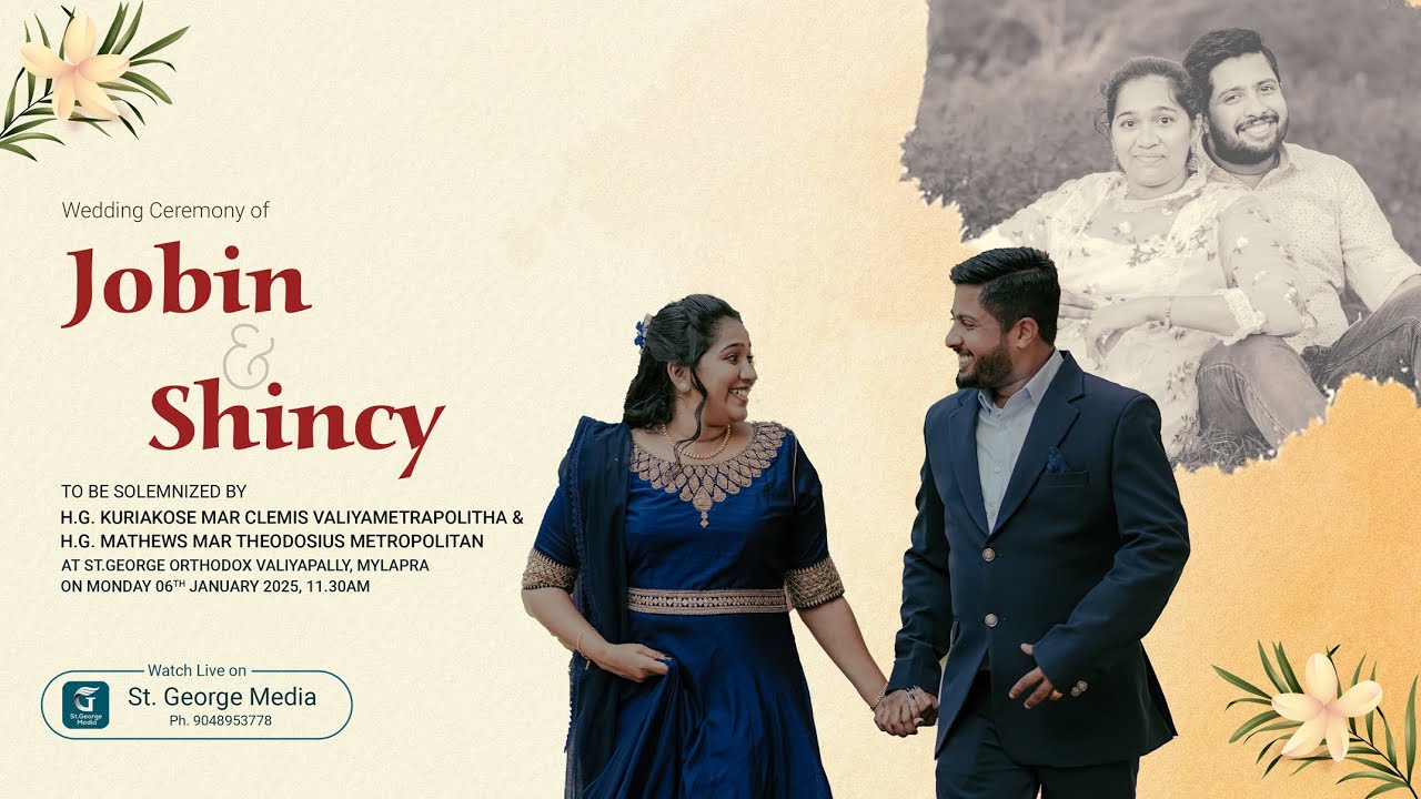 JOBIN 🤍 SHINCY | WEDDING CEREMONY | ST GEORGE MEDIA