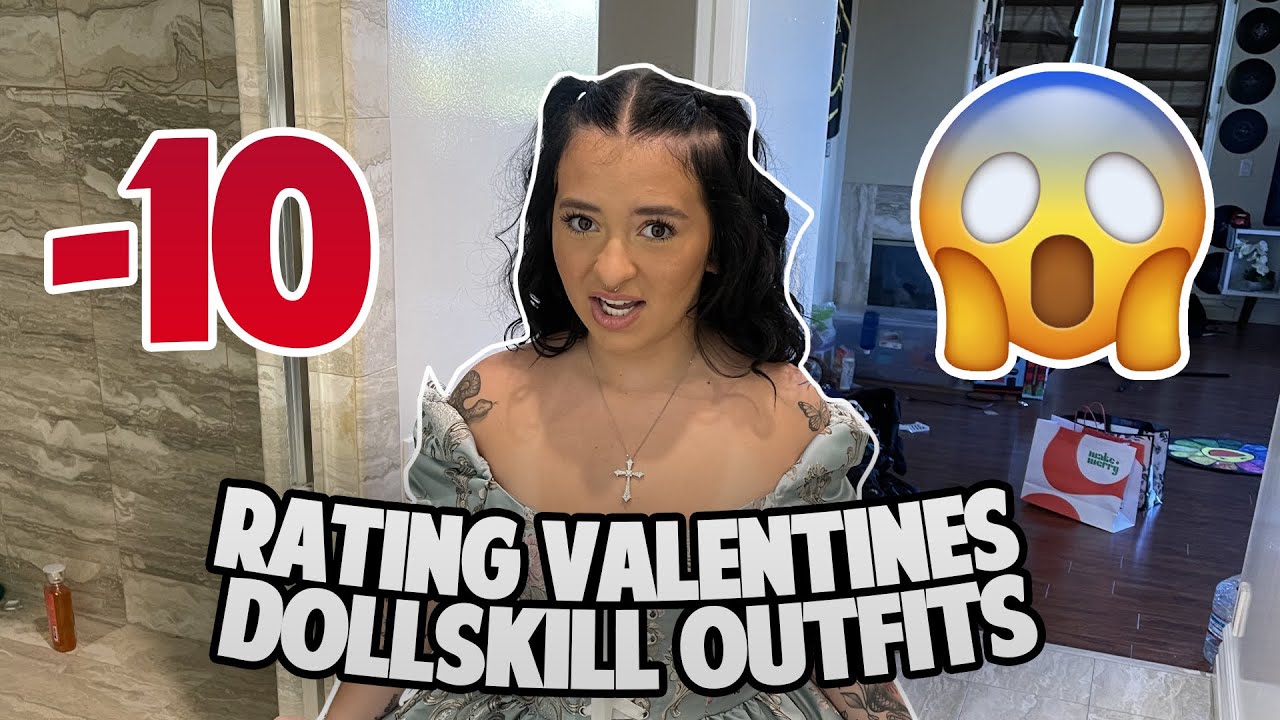 MY BOYFRIEND PICKS OUT MY DOLLSKILL VALENTINES OUTFITS AND RATES THEM **he's so brutal**