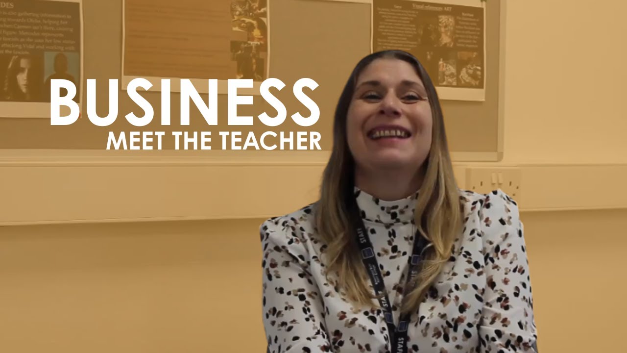 Meet the Teacher - Business BTEC