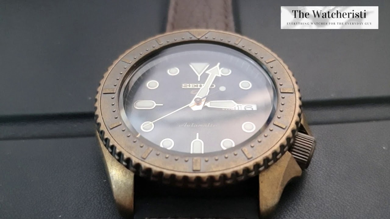 Close Up With The Seiko 5 Bronze Diver SRPE 80K1