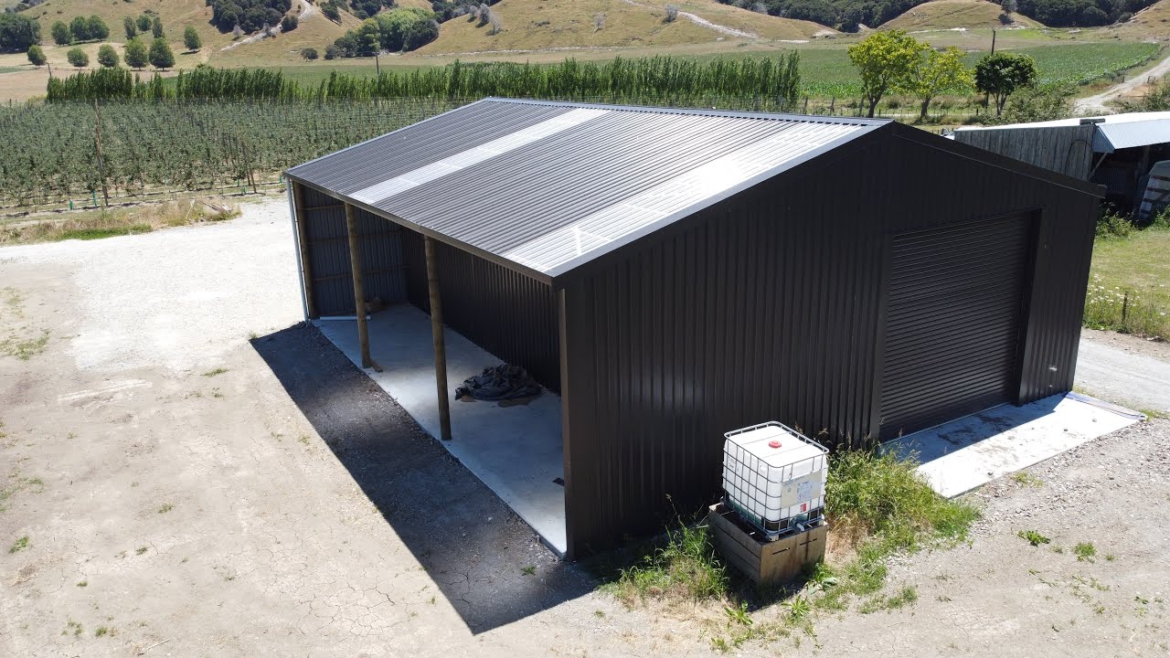 Pole Shed aerial view