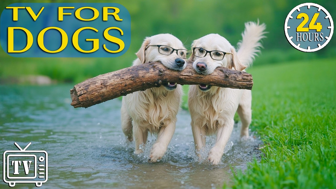 Dog TV 24/7: Soothe Dog Anxiety with Calming Music | Fast Boredom Busting Videos for Dogs All Day