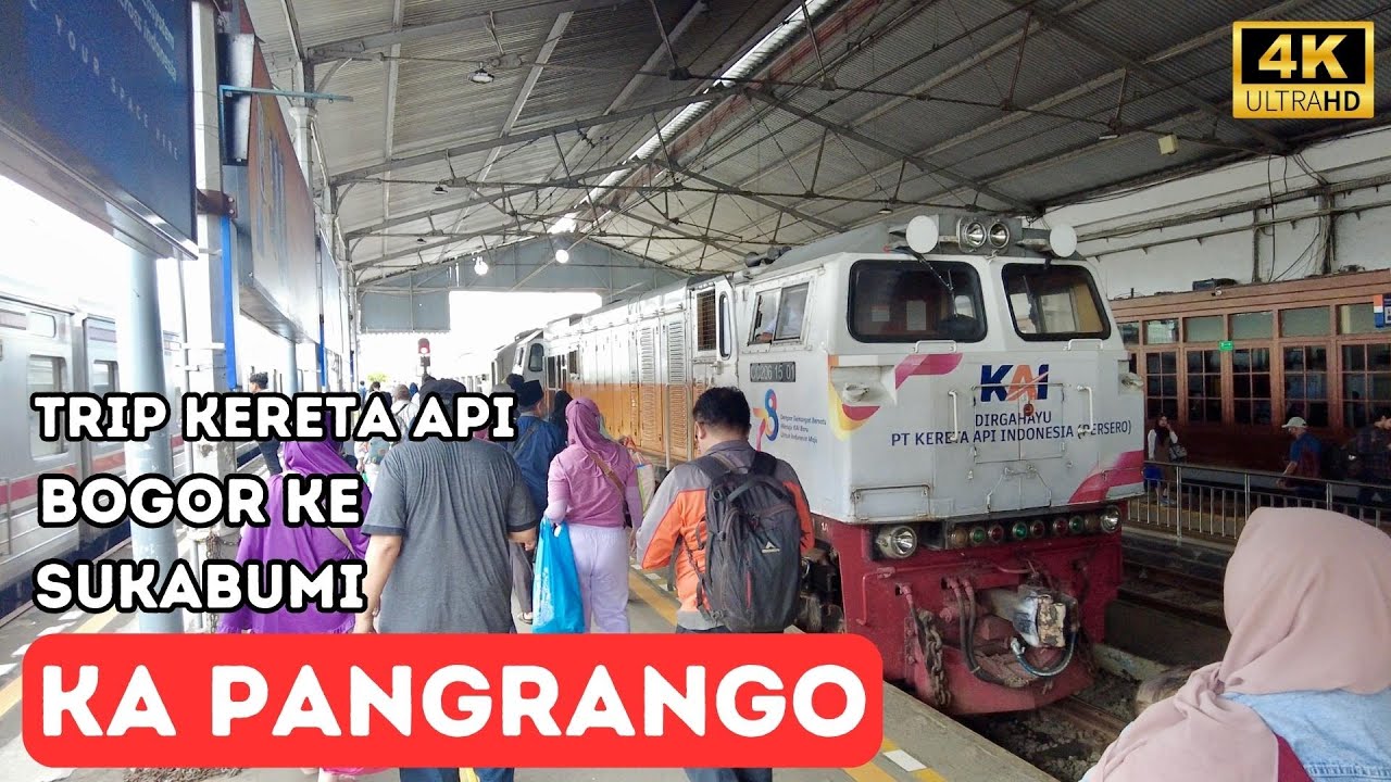 KA PANGRANGO ~ TRIP NAIK KERETA API EKSEKUTIF DARI BOGOR KE SUKABUMI CUMA 80 RIBU ~ Walking Video 4K